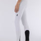 Pantalon d'équitation pour femmes Equiline full grip taille haute Arlette blanc