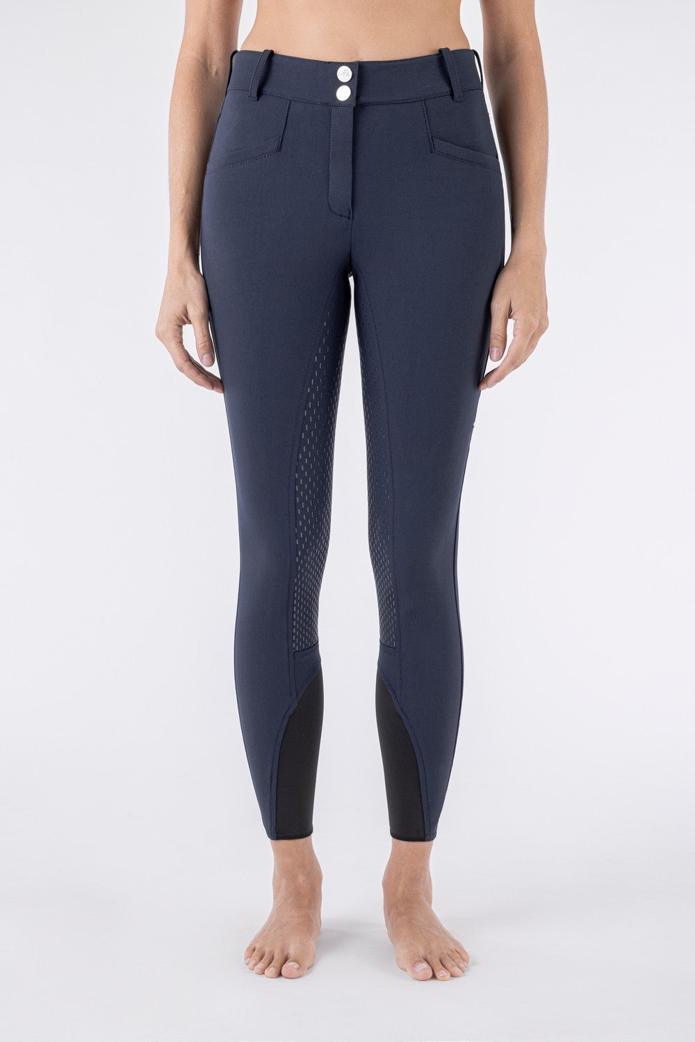 Equiline pantalon d'équitation femme full grip taille haute Arlette navy