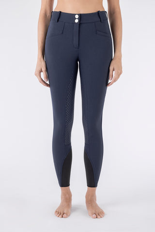 Equiline pantalon d'équitation femme full grip taille haute Arlette navy