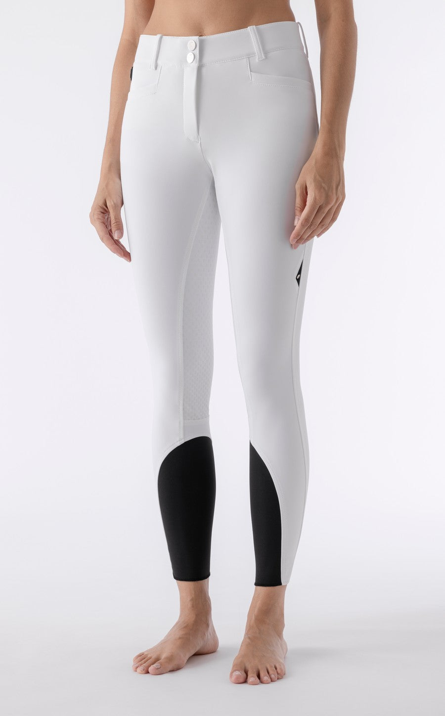 Equiline pantalon d'équitation femmes full grip taille haute Adellek Blanc