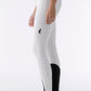 Equiline pantalon d'équitation femmes full grip taille haute Adellek Blanc