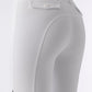 Pantalon d'équitation pour femmes Equiline avec grip aux genoux Atirk blanc