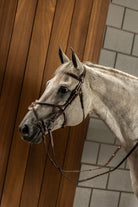 TRUST hoofdstel Oslo mexicaanse neusriem gouden gespen Bruin