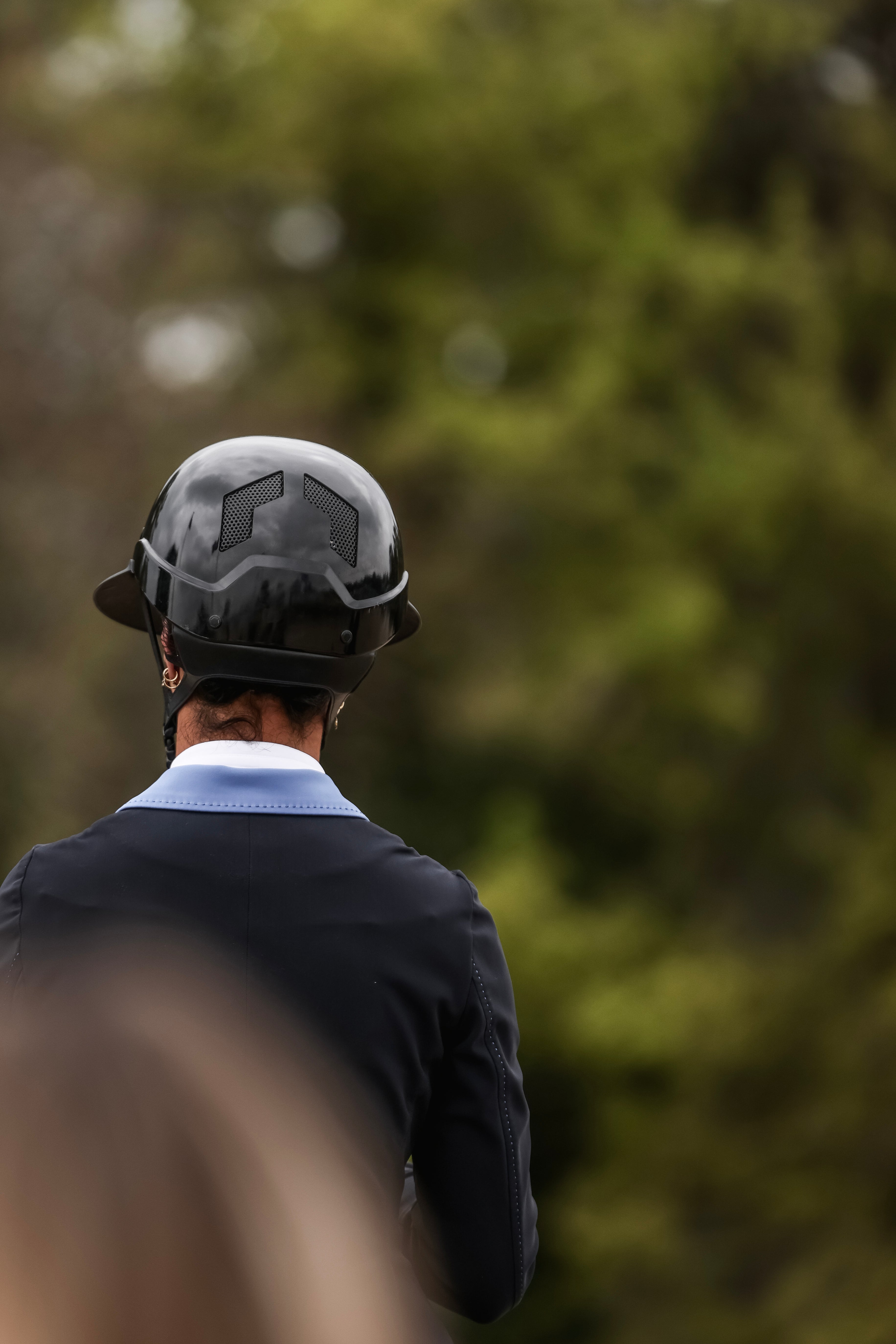 Flex-on Armet Paardrijhelm Star Angel Zwart Polo Klep Zwarte Kinband