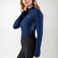 T-shirt d'entraînement Second Skin Equiline Femme Costa Navy