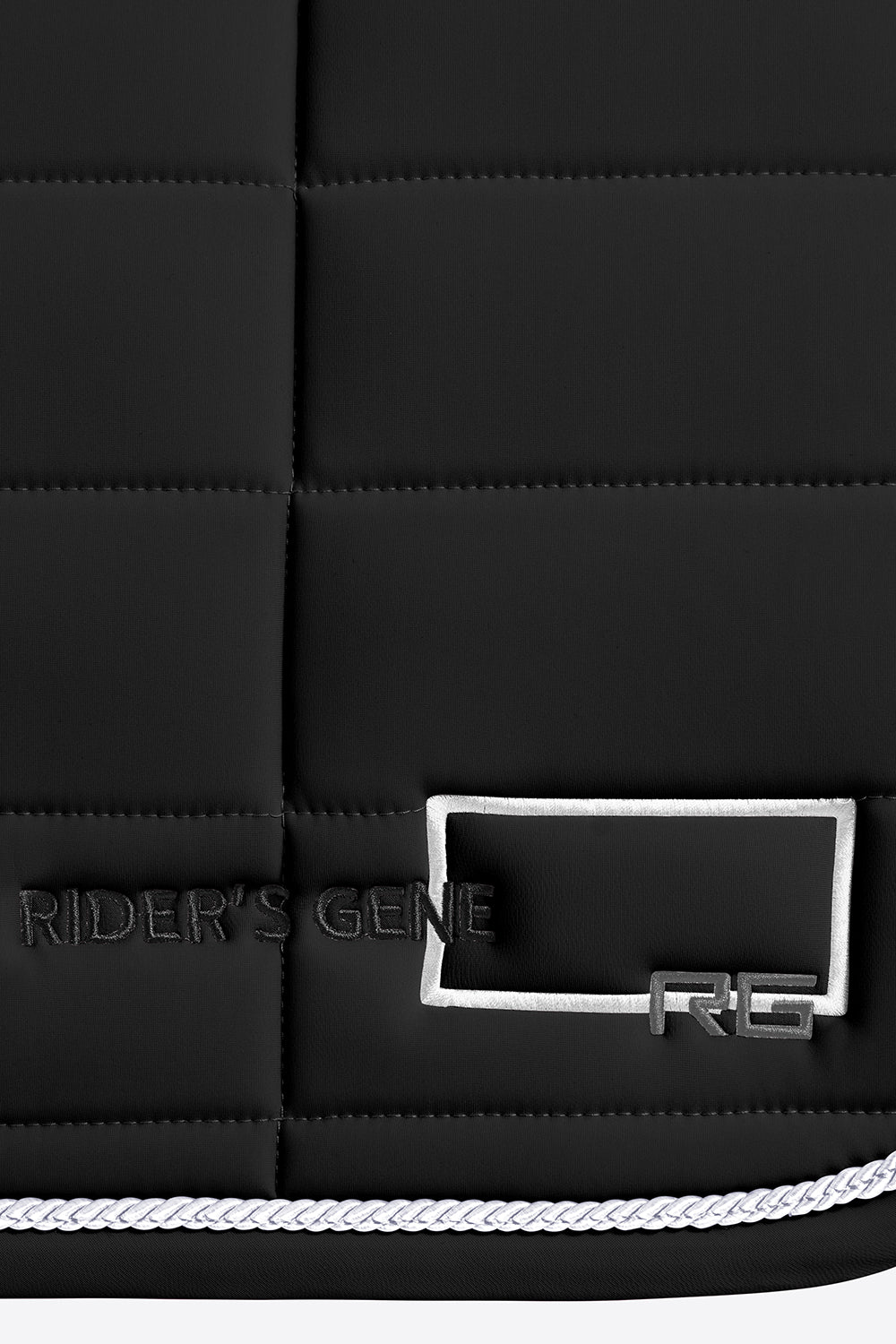 RG Tapis de Selle Jersey Trim Saut Noir