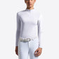 RG Maillot de compétition Jacquard manches longues fille Blanc