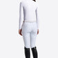 RG Maillot de compétition Jacquard manches longues fille Blanc