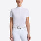 RG Maillot de compétition Jacquard manches courtes femme Blanc