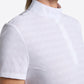 RG Maillot de compétition Jacquard manches courtes femme Blanc