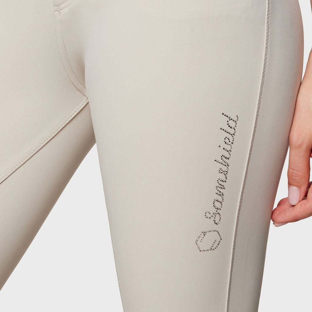 Pantalon d'équitation Samshield à grip genoux pour femmes Adèle beige