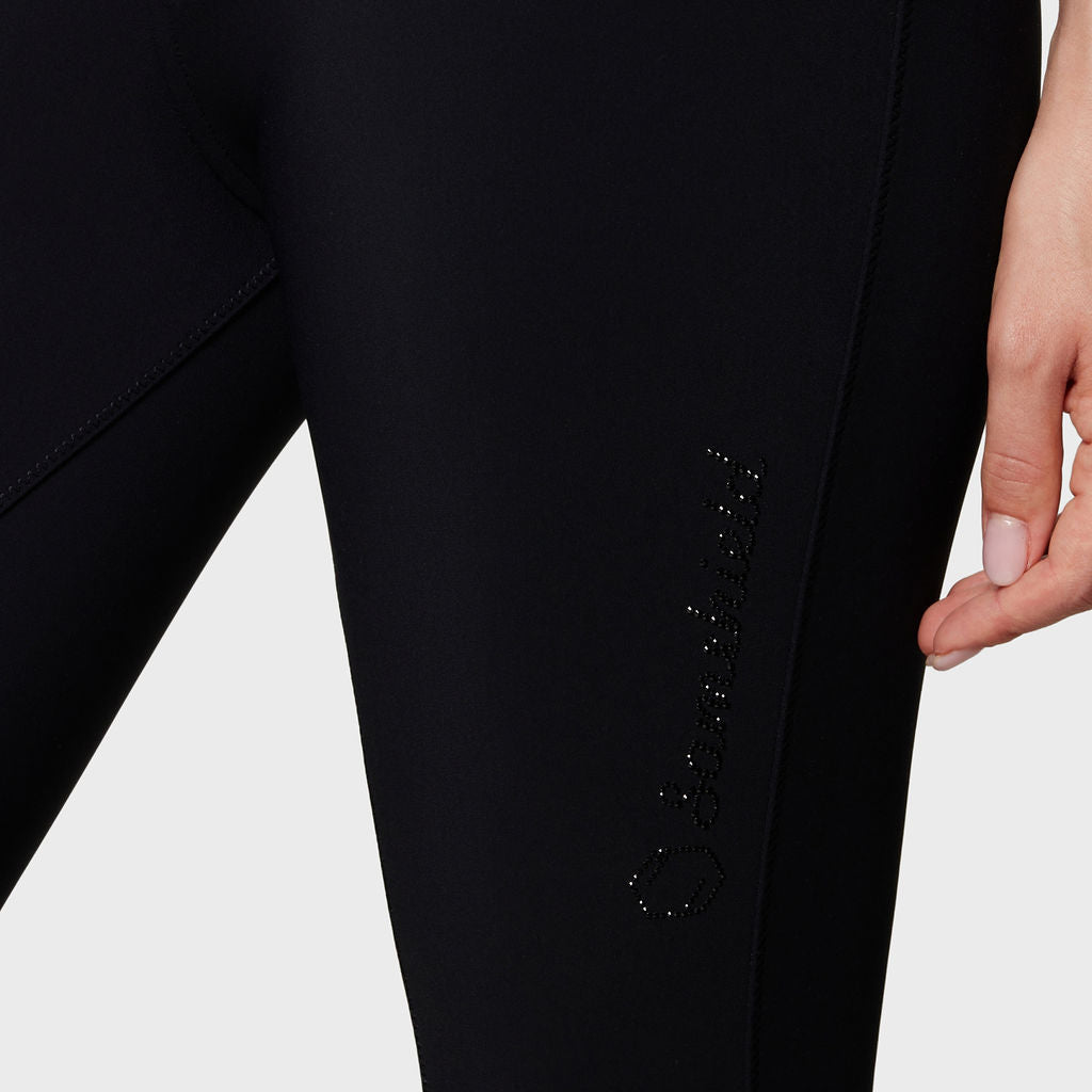 Pantalon d'équitation Samshield à grip genoux pour femmes Adèle noir