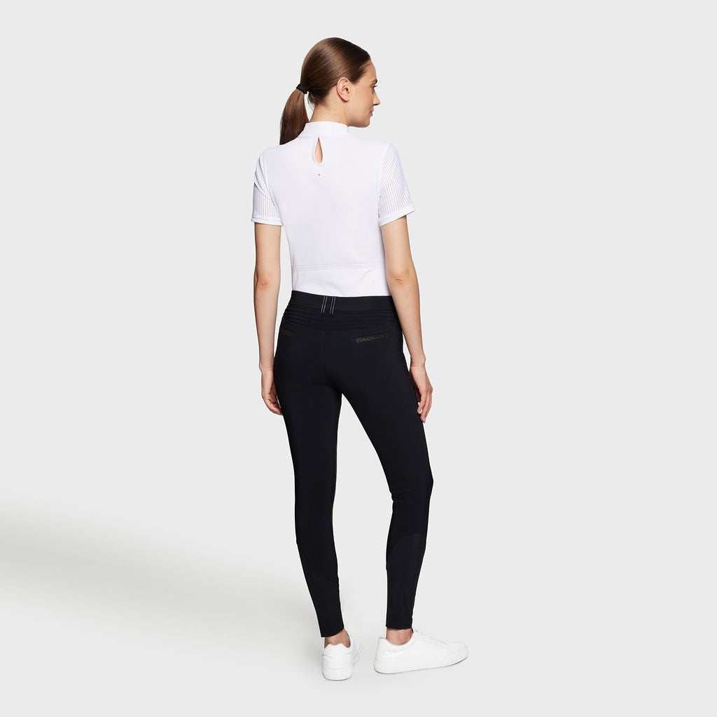 Pantalon d'équitation Samshield à grip genoux pour femmes Adèle noir