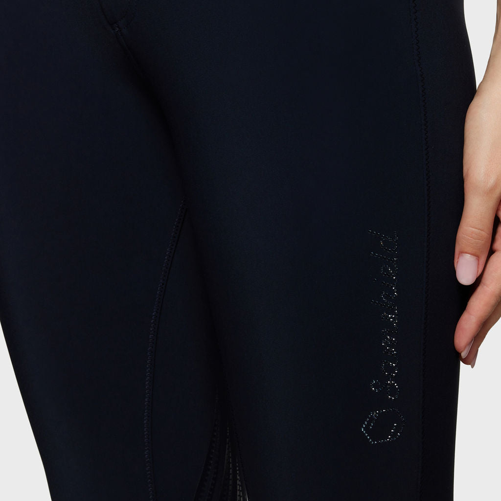 Pantalon d'équitation Samshield à grip genoux pour femmes Adèle Navy