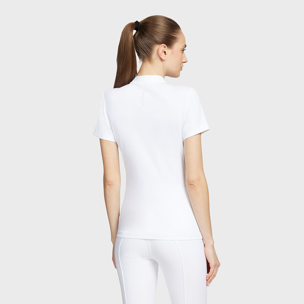 Samshield Chemise de Compétition à Manches Courtes Femme Bruna blanche