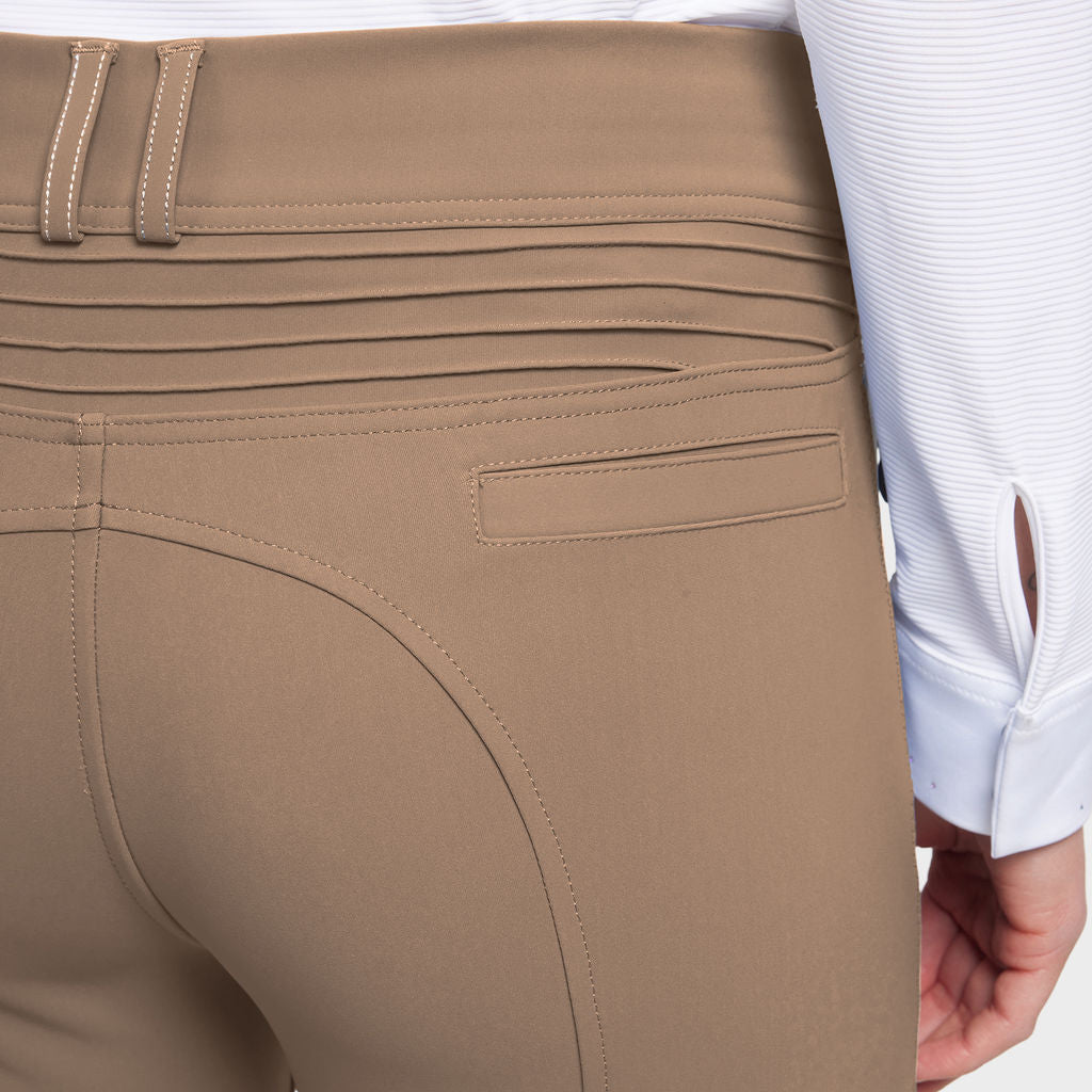 Pantalon d'équitation Samshield à grip genoux pour femmes Chloe Camel