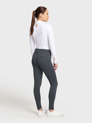 Pantalon d'équitation Samshield à grip genoux pour femmes Margaux Winter Dark Shadow