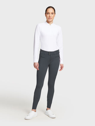 Pantalon d'équitation Samshield à grip genoux pour femmes Margaux Winter Dark Shadow