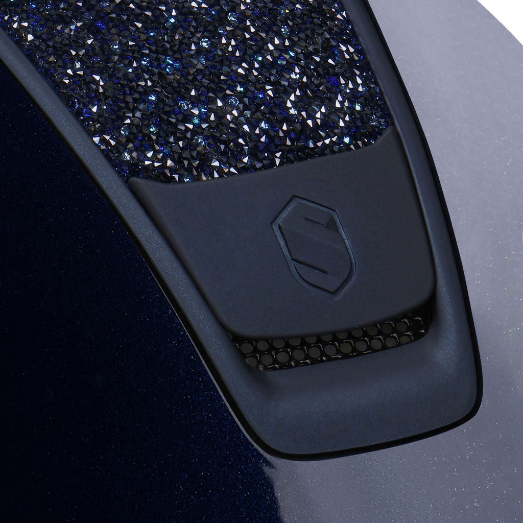 Samshield 2.0 Casque d'équitation Miss Shield Shadowglossy Ultra Fine Rock Cosmic Nights Navy