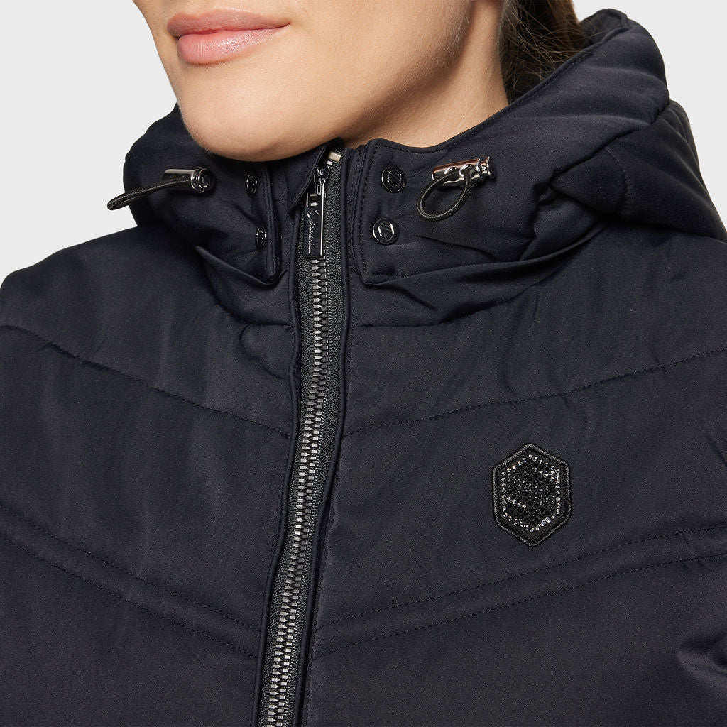 Gilet matelassé Samshield pour femmes Val D'Isère Noir