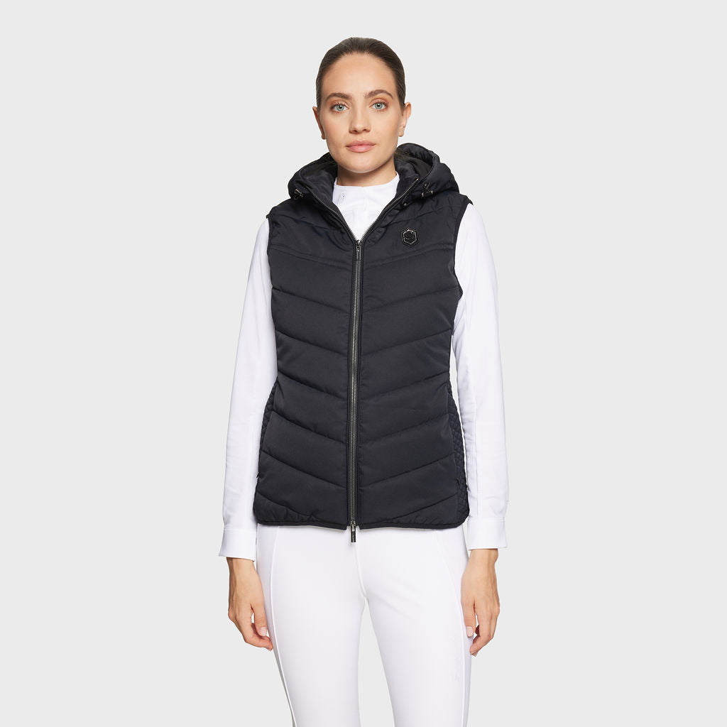 Gilet matelassé Samshield pour femmes Val D'Isère Noir