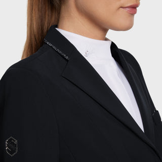 Samshield Veste d'équitation femmes Victorine Crystal Fabric noir