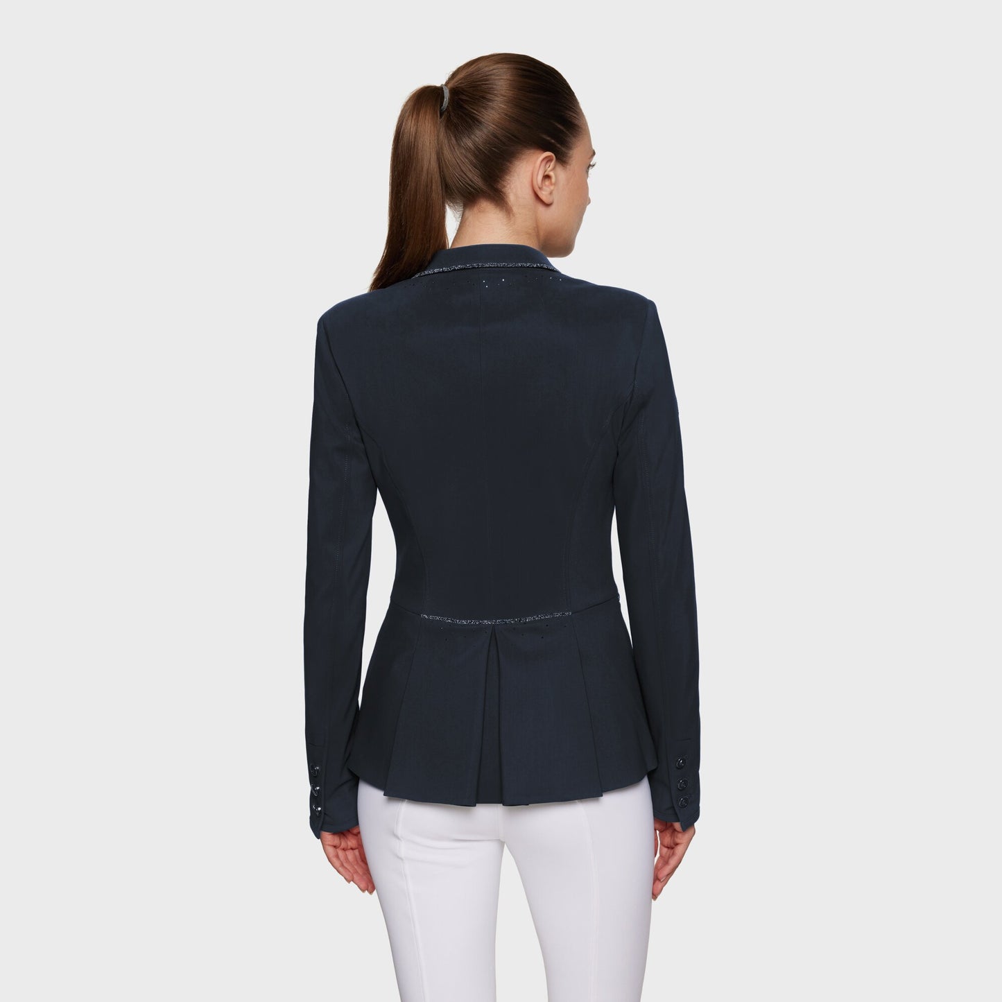 Samshield Veste d'équitation femmes Victorine Crystal Fabric marine