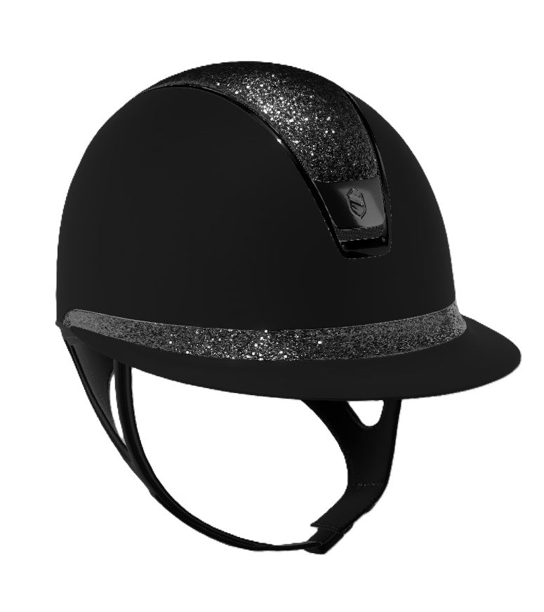 Samshield 2.0 Casque d'équitation Miss Shield Shadowmatt Ultra Fine Rock Noir