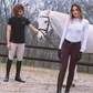 EGO7 Jumping EJ pantalon d'équitation dames avec grip aux genoux Bordeaux