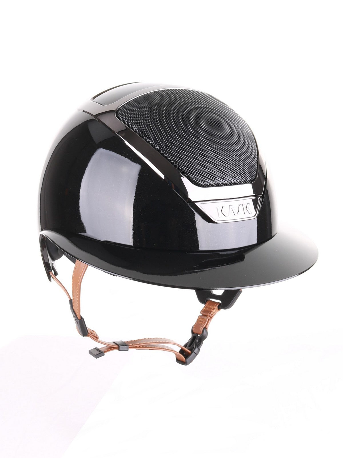 Kask Star Lady 2.0 Pure Shine Chrome Light Brown Chinstrap Zwart
