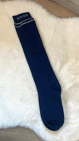 Chaussettes de équitation hautes Animo Tazza Blau