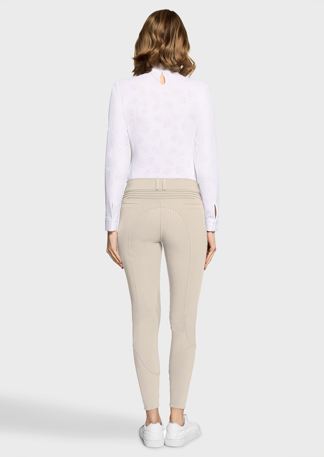 Samshield Rijbroek Knie Grip Dames Chloe Metal Dots Beige