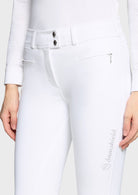 Samshield Rijbroek Knie Grip Dames Chloe Metal Dots Wit