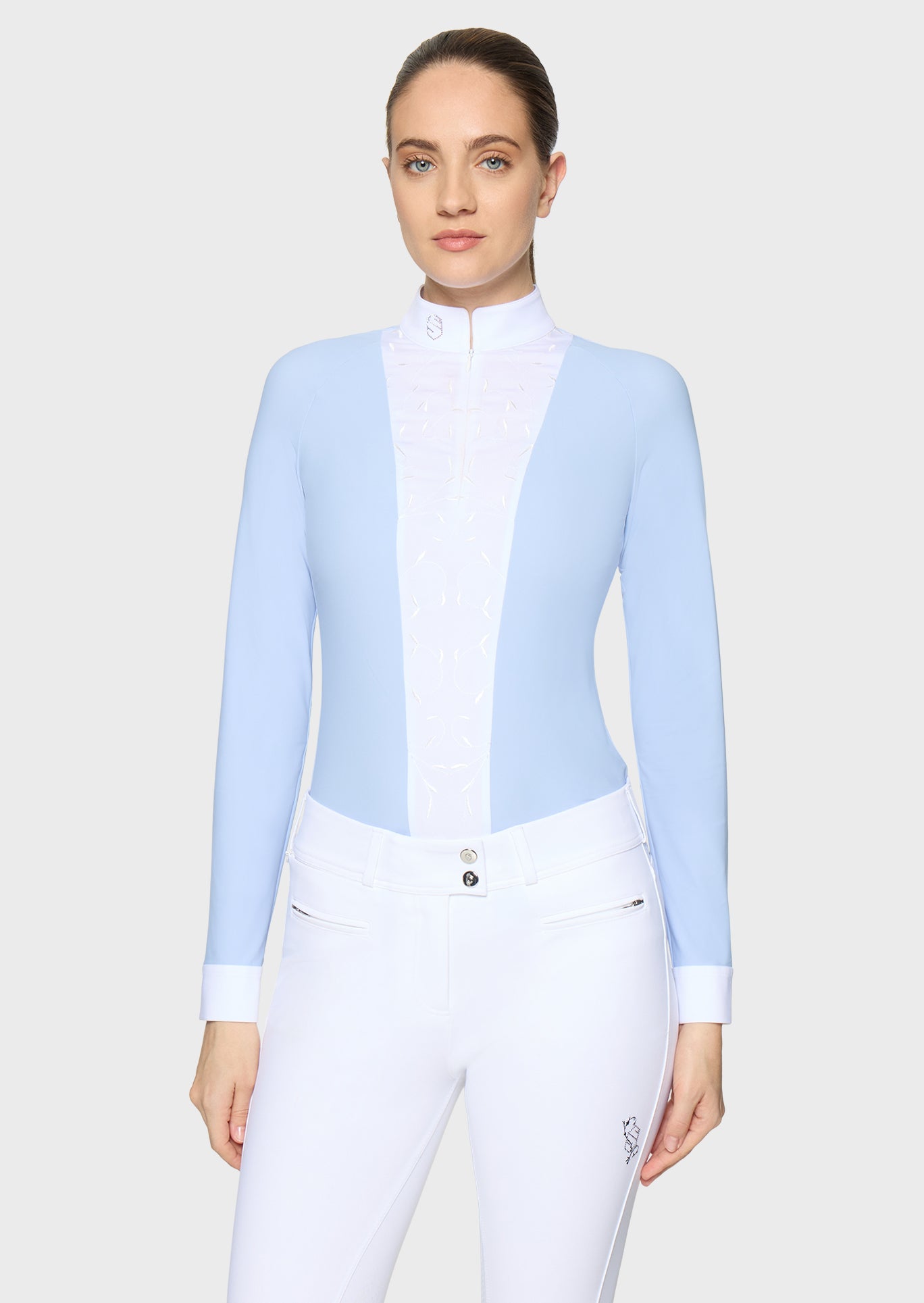 Samshield Polo de Concours Manches Longues Femme Colette Cashmere Blue