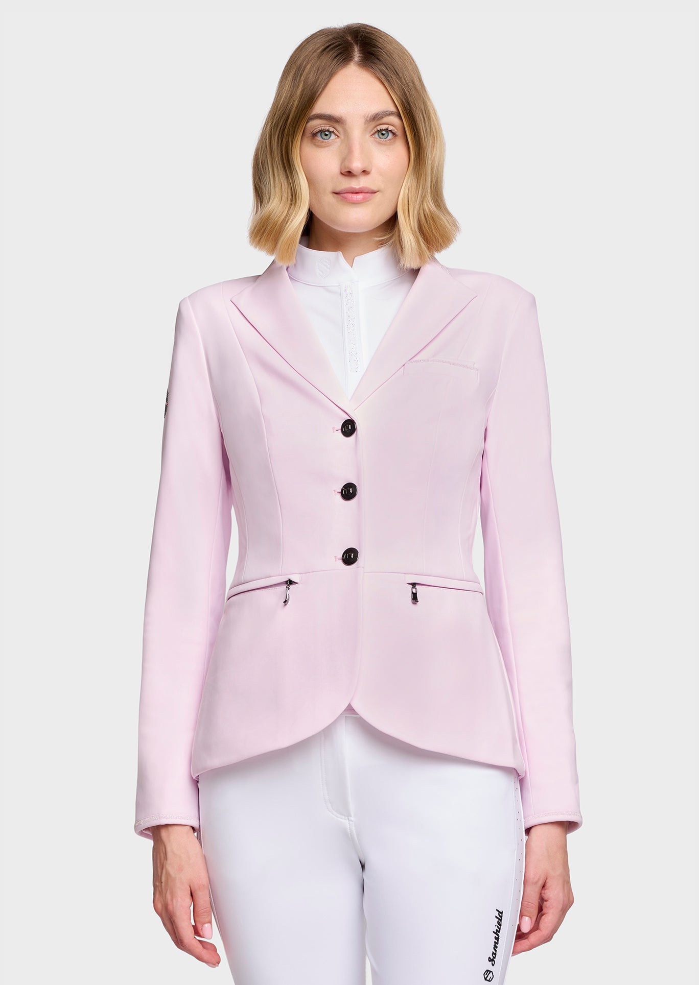 Samshield Veste de Concours Femme Victorine Crystal Fabric Cosmic Pink

