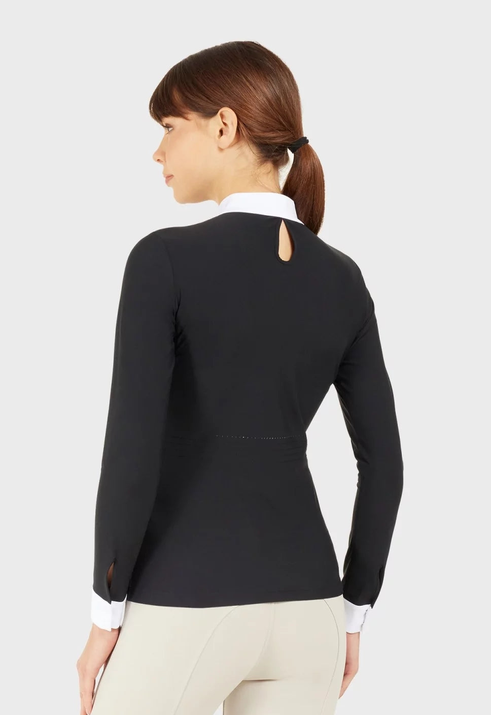 Chemise de compétition à manches longues pour femmes Samshield Aloise noire