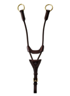 TRUST Valkenswaard elastische martingaalvork gouden gespen Bruin