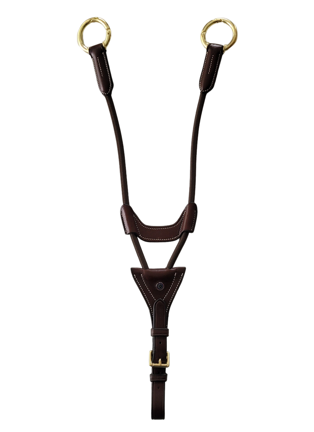 CONFIANCE  Fourche élastique martingale Valkenswaard boucles dorées Marron