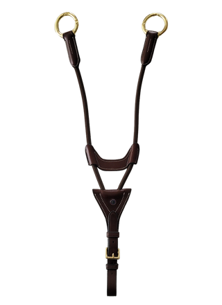 CONFIANCE  Fourche élastique martingale Valkenswaard boucles dorées Marron