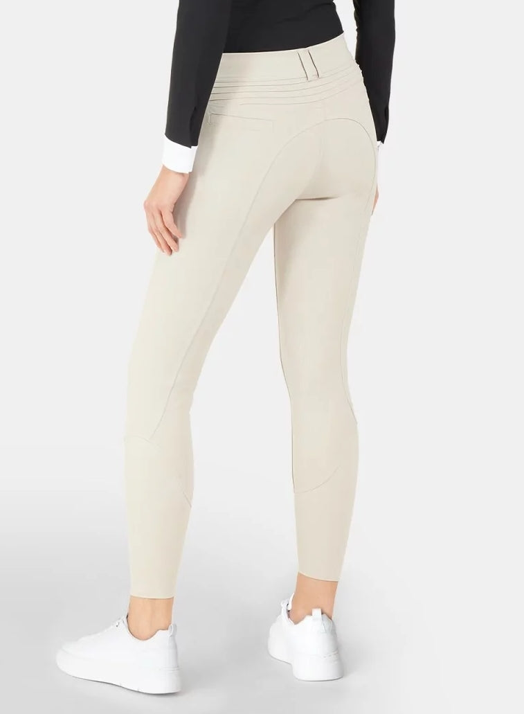 Samshield Pantalon d'équitation Femme Chloe Beige avec grip aux genoux