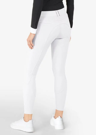 Pantalon d'équitation Samshield à grip genoux pour femmes Chloe blanc