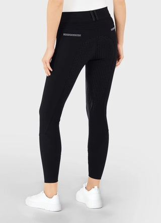 Pantalon d'équitation Samshield Full Grip Femme Clara Taille Haute Noir