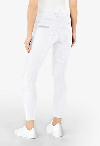 Pantalon d'équitation Samshield Full Grip Femme Clara Taille Haute Blanc