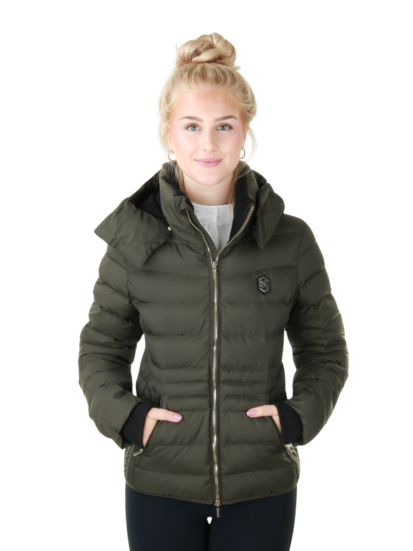 Veste matelassée Samshield pour femmes Courchevel Avocado Metal Eclipse