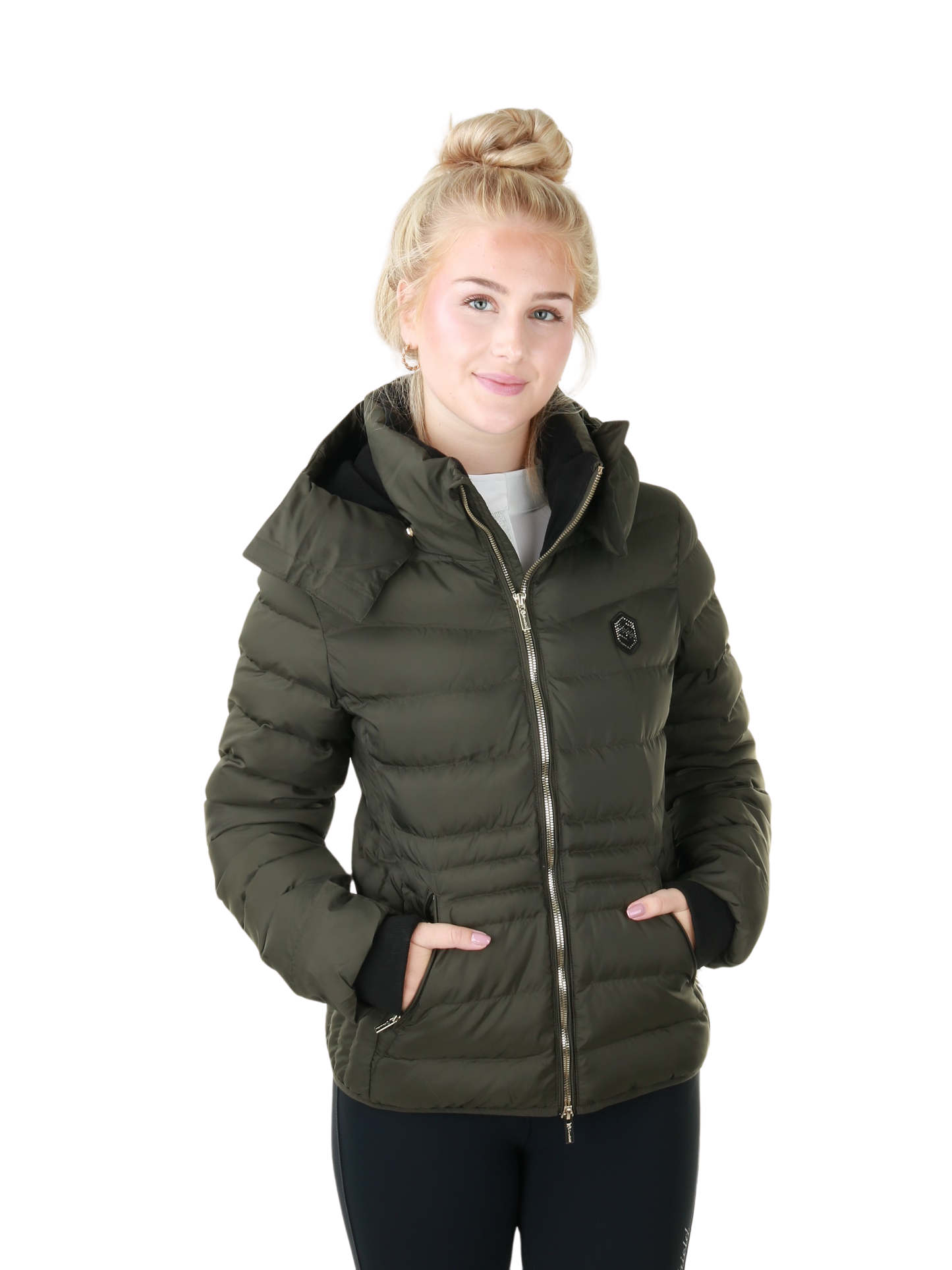 Veste matelassée Samshield pour femmes Courchevel Avocado Metal Eclipse