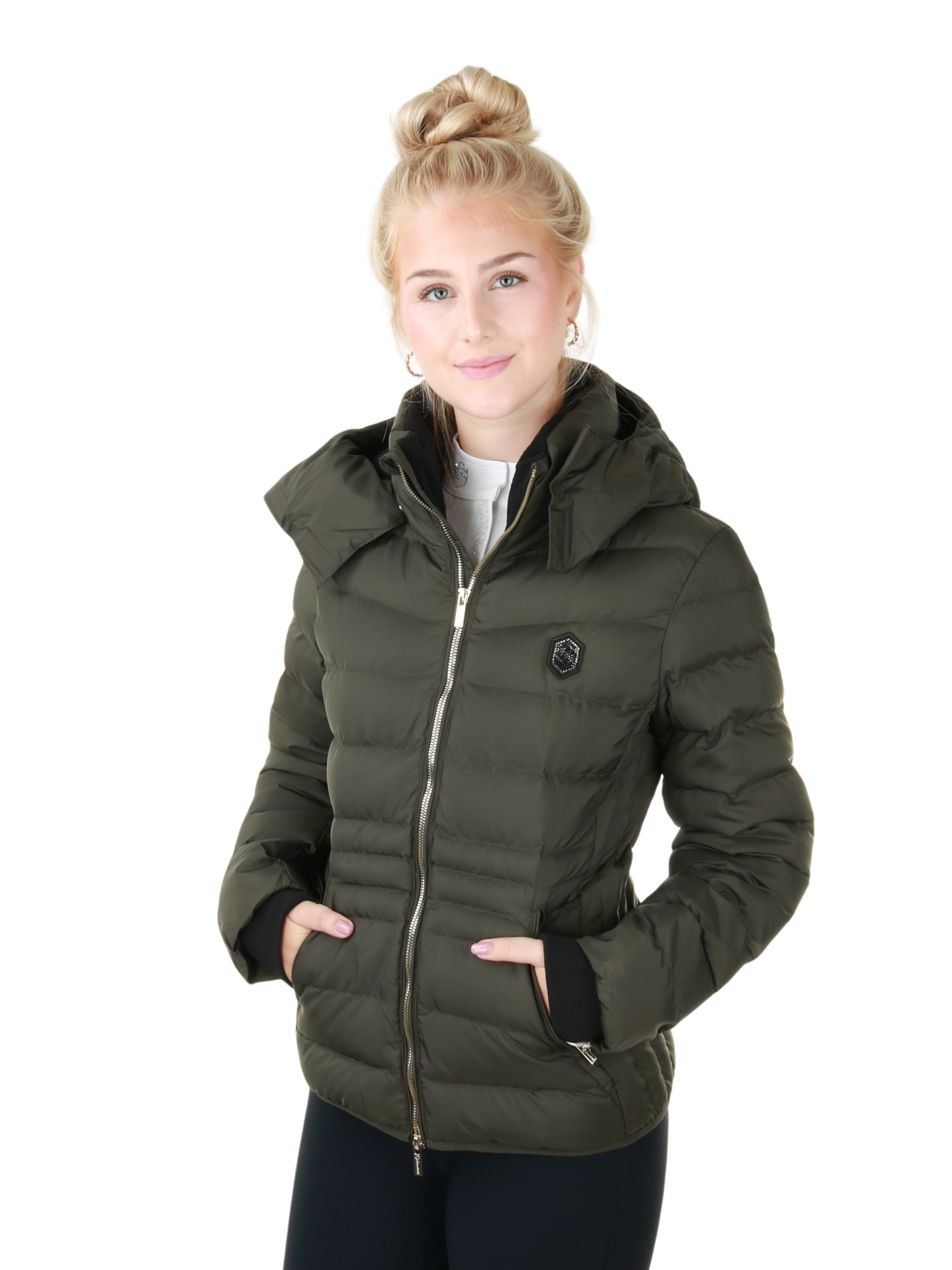 Veste matelassée Samshield pour femmes Courchevel Avocado Metal Eclipse