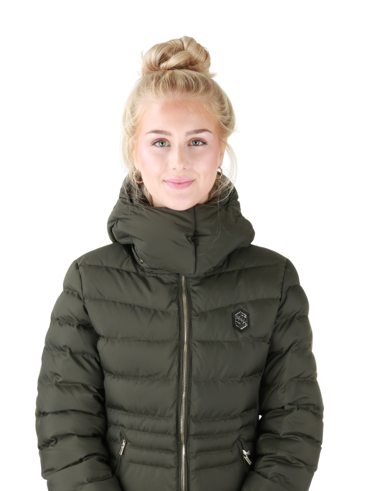 Veste matelassée Samshield pour femmes Courchevel Avocado Metal Eclipse