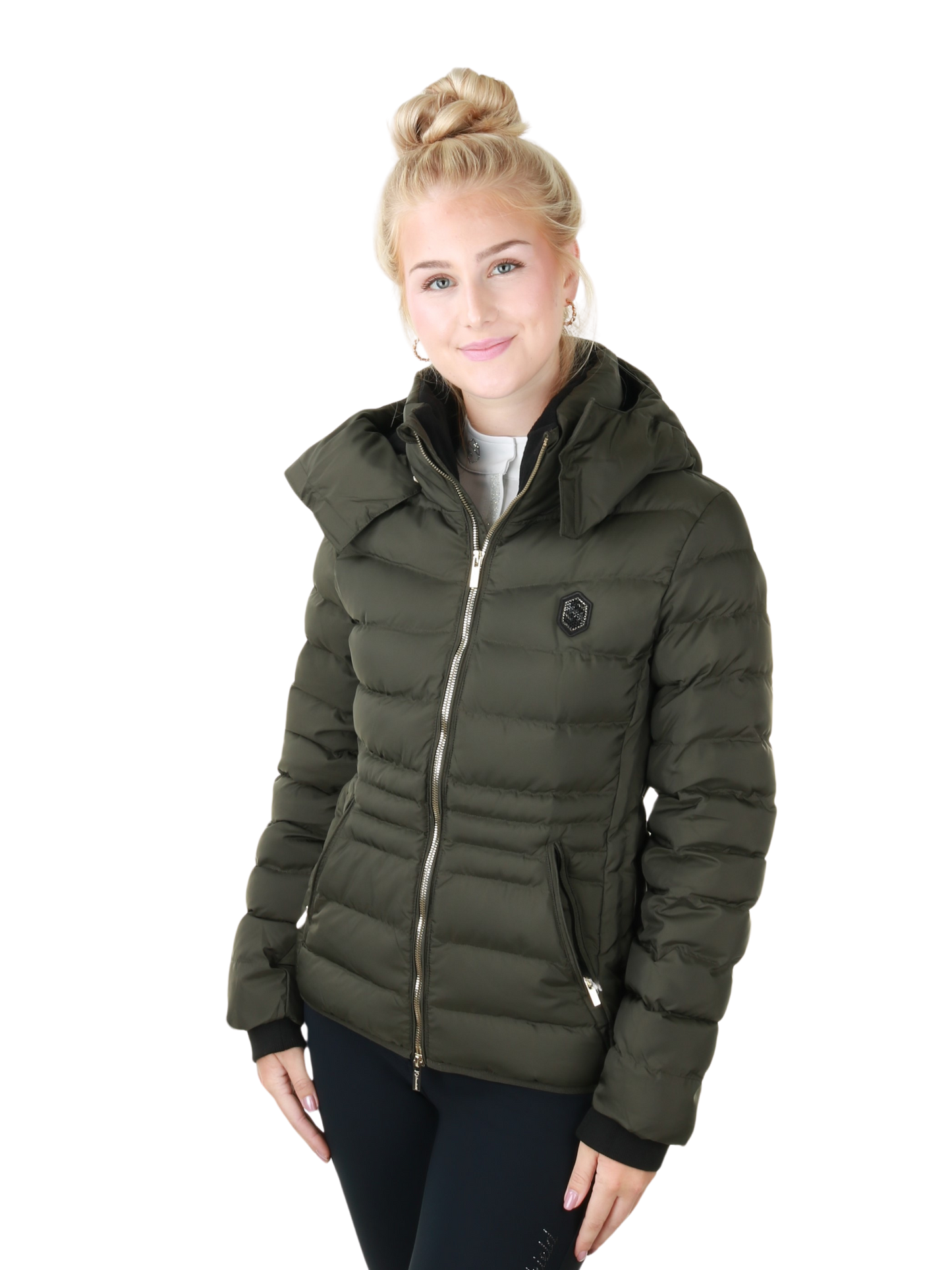 Veste matelassée Samshield pour femmes Courchevel Avocado Metal Eclipse