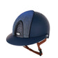 Casque Kep Italia Cromo 2.0  Matt Polo Bleu RAW Frame Galassia Light Blue Insert Beige Jugulaire