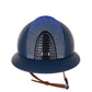 Casque Kep Italia Cromo 2.0  Matt Polo Bleu RAW Frame Galassia Light Blue Insert Beige Jugulaire